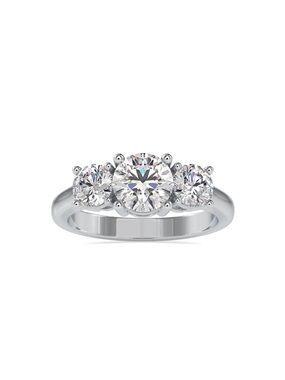 Three-Stone lab grown diamond ring size 6